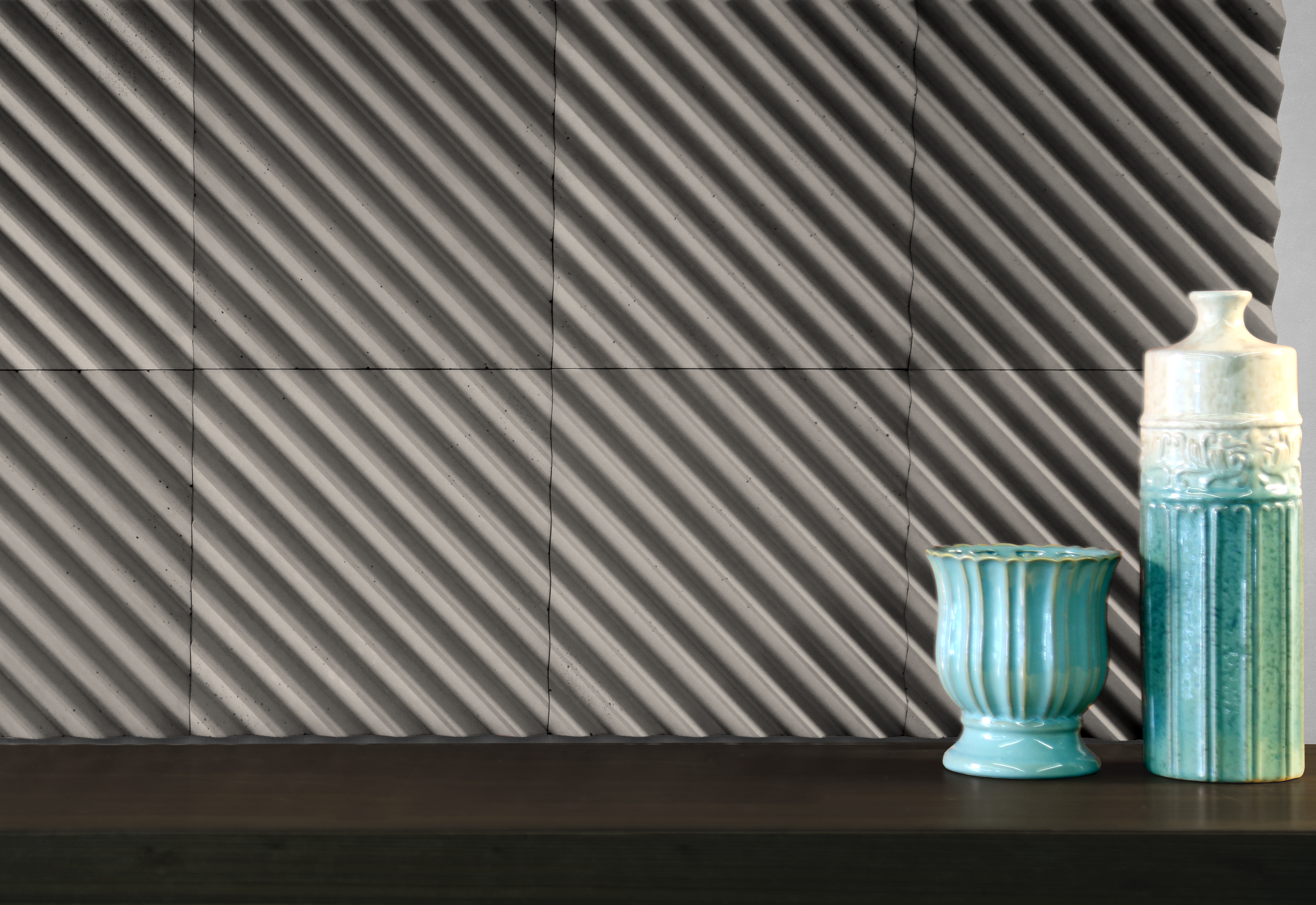 Designer wall tiles in high performance concrete
